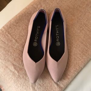 Worn once! Pink Rothy’s Pointed Flat